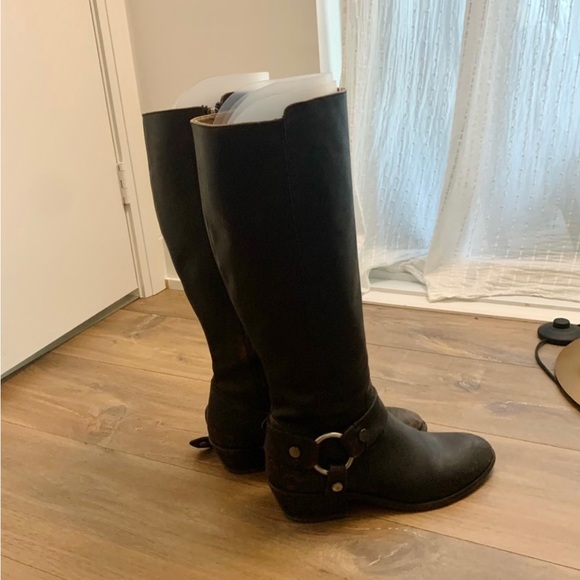 Frye Tall Leather Carson Harness Boot - Picture 4 of 10